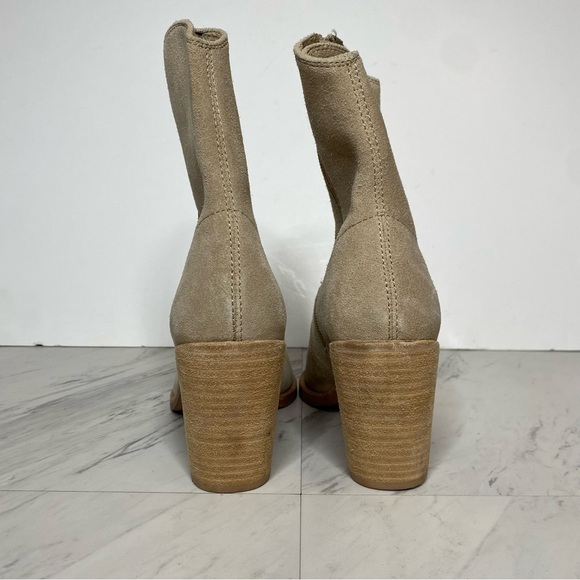 Jeffrey Campbell Jessine Tan Suede Pointy Toe Bootie 8 1/2 - Picture 3 of 14